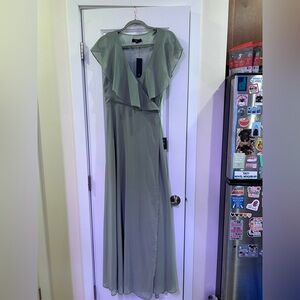 Lulu's Sage Green Maxi Dress